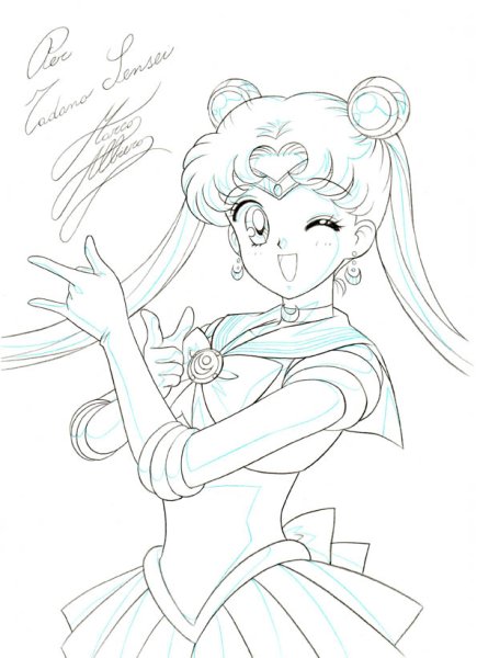 Сейлормун рисунок в полный рост