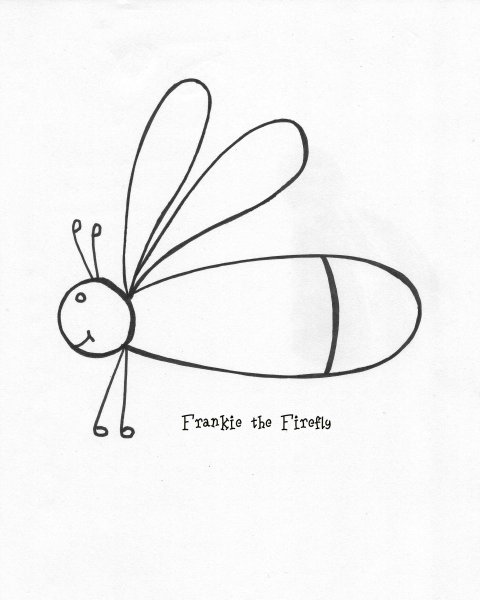 Светлячок рисунок пошагово