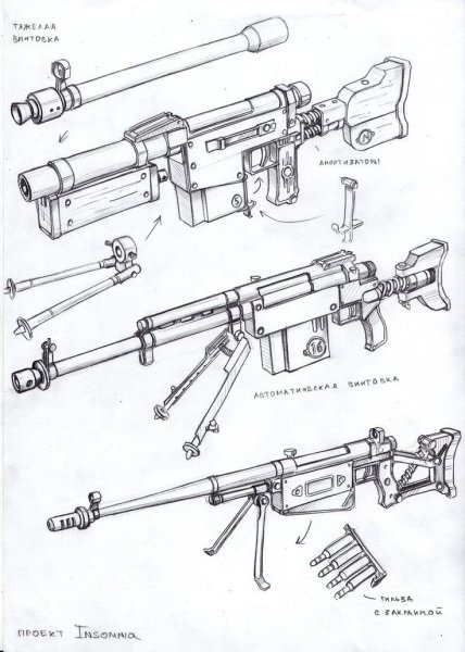 Огнестрельное оружие рисунок