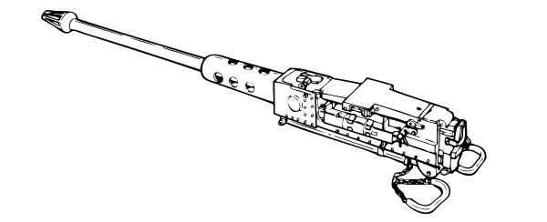Эскиз автомат Калашникова с прицелом