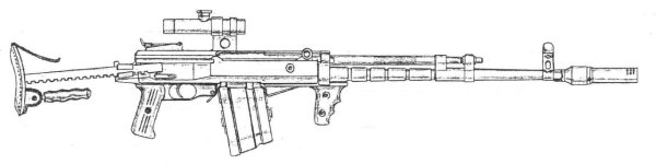 Снайперка оружие рисунок по шагам