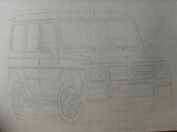 Mercedes-Benz g65 рисунок
