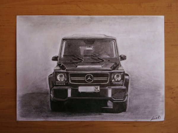 Гелендваген карандашом