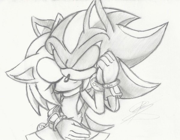 Шедоу и Эми раскраска