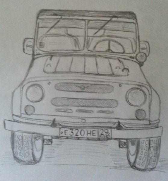 УАЗ рисунок
