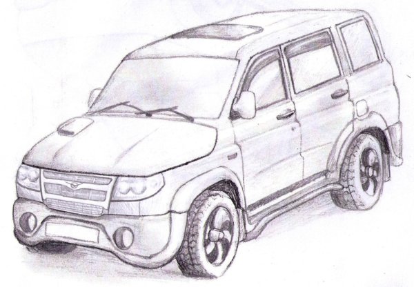 УАЗ Патриот 3163 раскраска