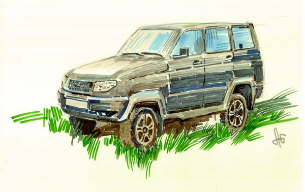 УАЗ Патриот скетч