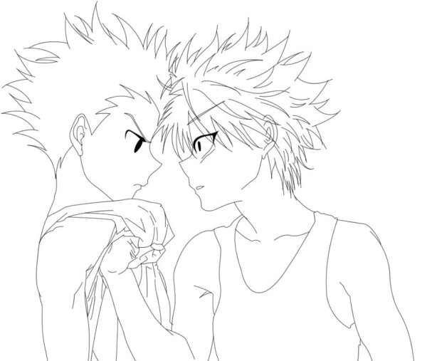 Хантер Хантер Киллуа раскраска