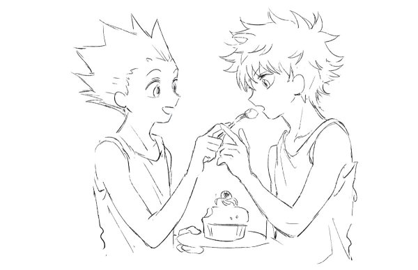 Взрослый Киллуа официальный арт