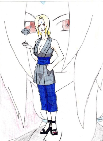 Раскраски Наруто цунаде