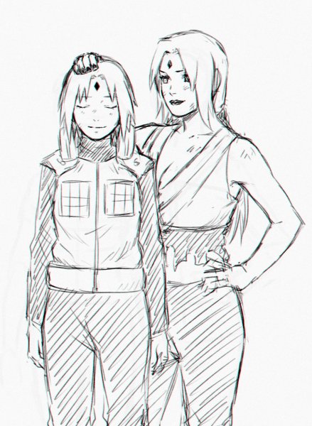 Цунаде для скетчбука