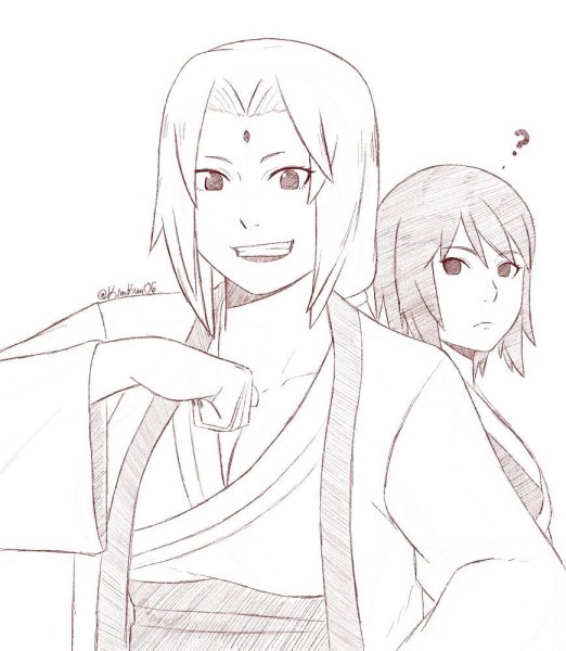 Раскраски Наруто Сакура Харуно