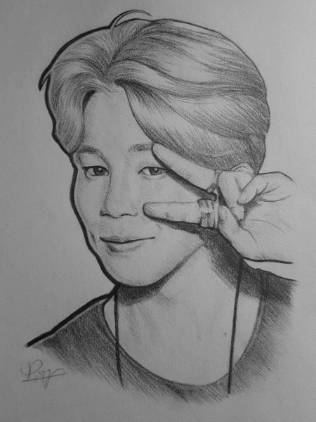 Портрет Чимина из БТС