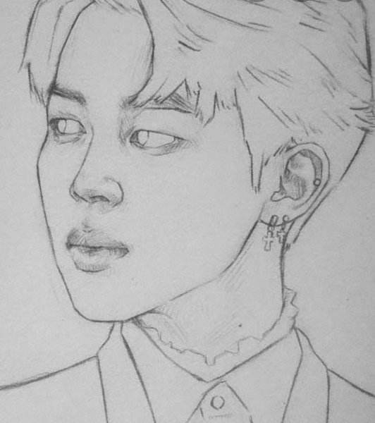 BTS рисунки легкие Чимин
