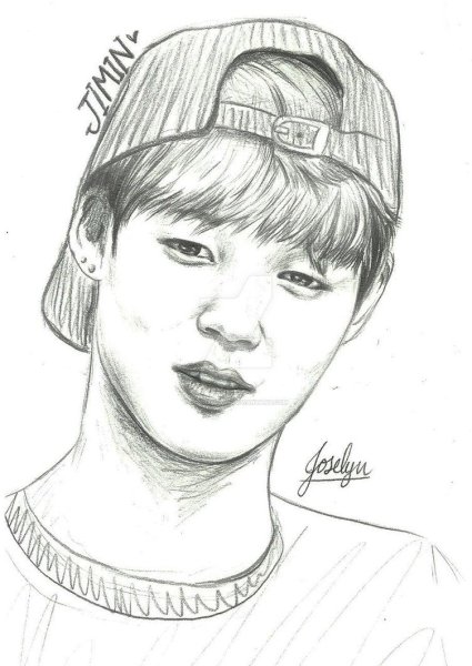 Раскраски группы BTS Чимин