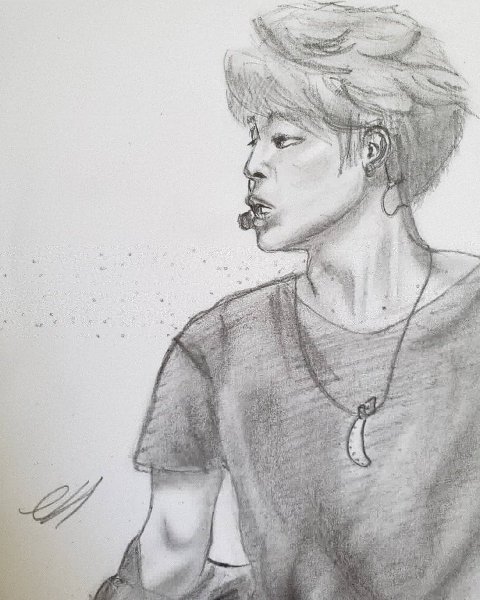 Скетчинг BTS Чимин