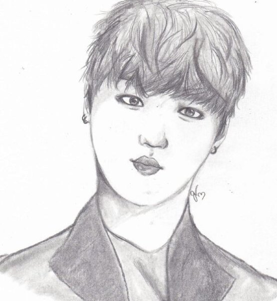 Рисунки БТС Ким Тэхен