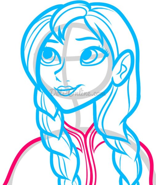 Анна рисунок поэтапно