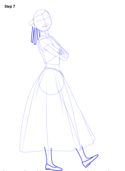 Анна рисунок в полный рост