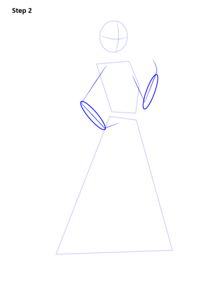 Нарисовать анну в полный рост поэтапно