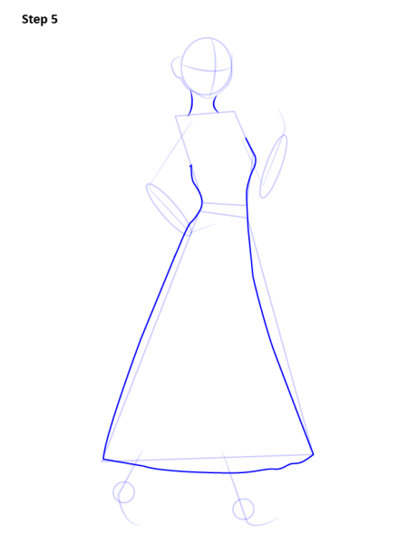 Анна рисунок в полный рост