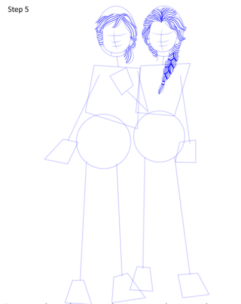 Как нарисовать Эльзу из мультика Холодное сердце 2