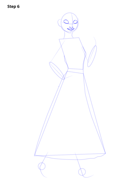 Анна рисунок карандашом в полный рост