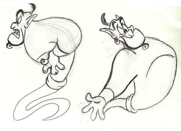 Джин карандашом