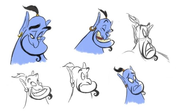 Аладдин Джин концепт арт