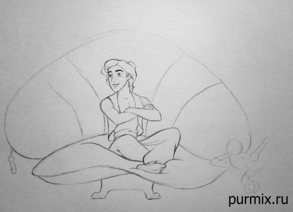 Абу рисунок карандашом