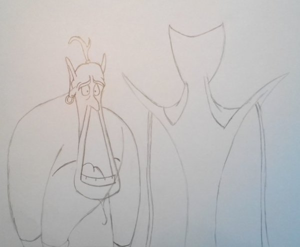 Джафар карандашом