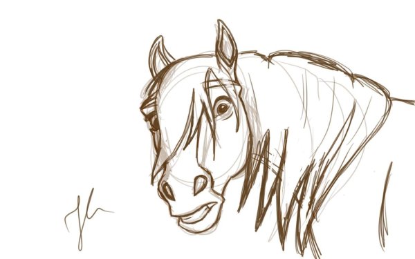 Спирит душа прерий Наброски