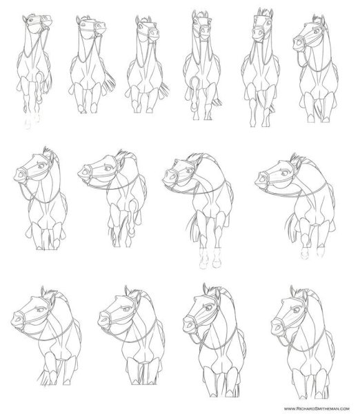 Лошадь туториал референс спирит