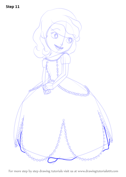 Принцесса София карандашом