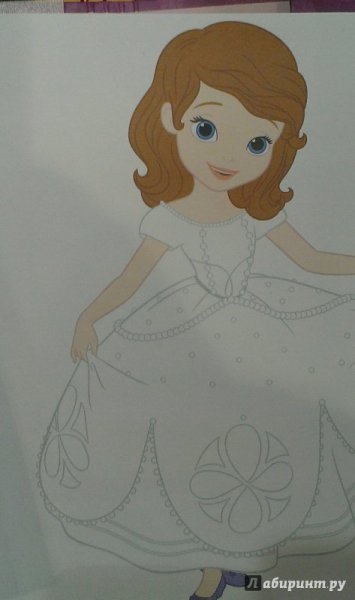 Принцесса София карандашом