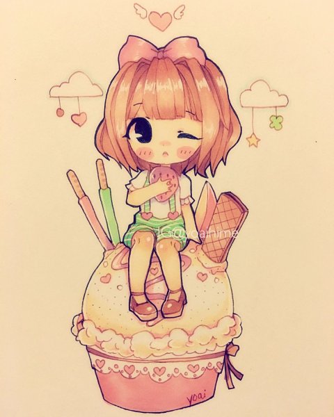 Модные девочки мультяшные