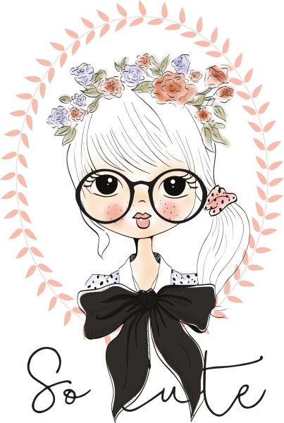 Няшные мультяшные девочки