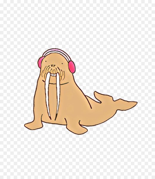 Морж мультяшный