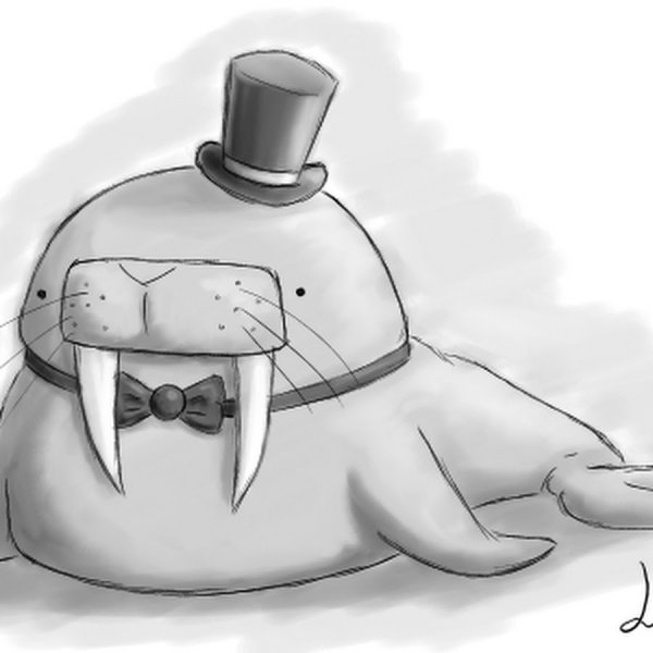 Морж арт мило