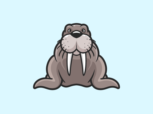 Морж мультяшный