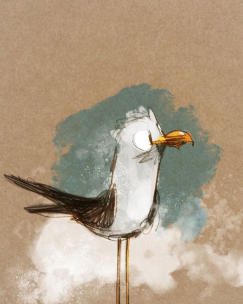 Чайка иллюстрация