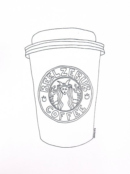 Скетч кофе Старбакс