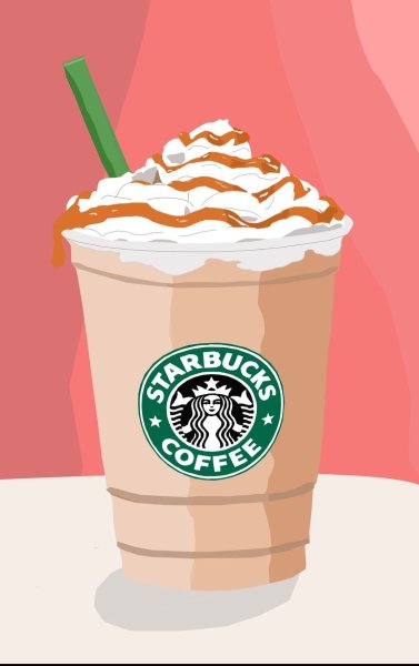 Нарисовать кофе Старбакс