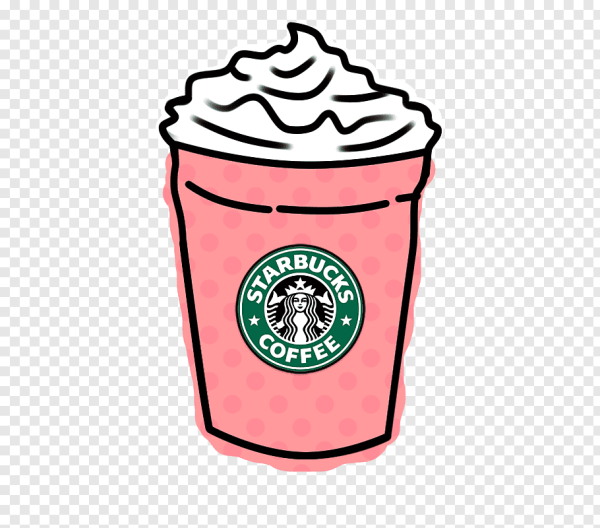 Стакан кофе Старбакс наклейка