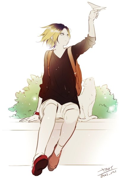 Аниме волейбол Кенма