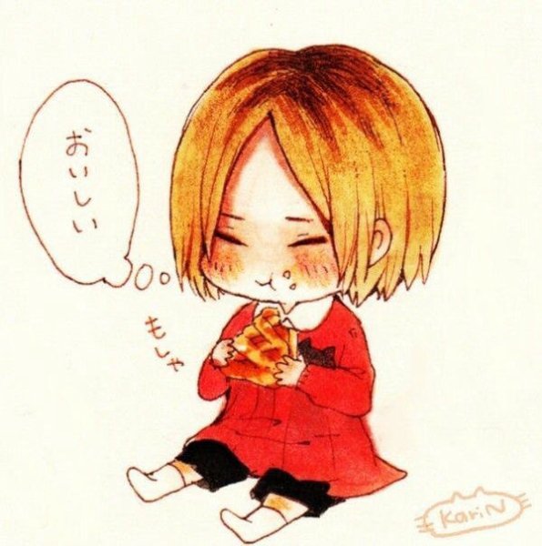 Аниме волейбол Хината и Кенма