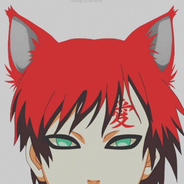 Наруто сердечки Гаара