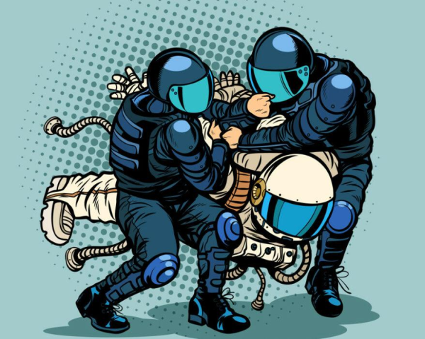 Космонавт ОМОН арт