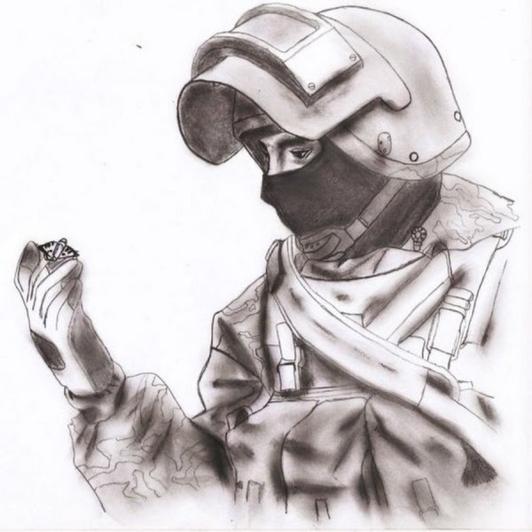 Грустный спецназовец