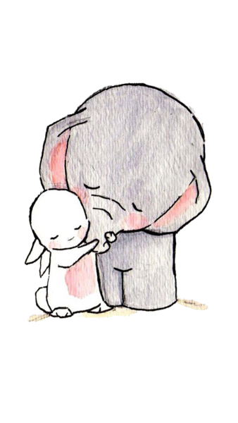 Милые рисуночки слонят